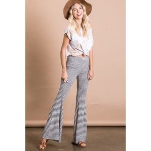 Plaid Flare Pants